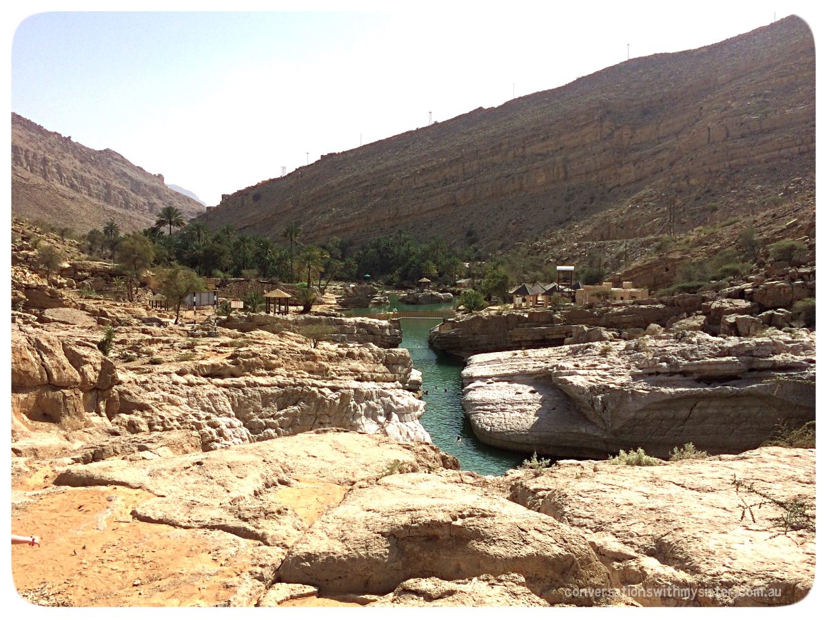 swiming in wadi bani khalid oman