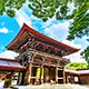 Meiji Jingu Shrine A tranquil Shinto shrine nestled in a dense forest, honoring Emperor Meiji.